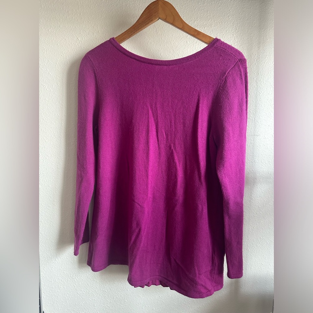 Soft Surroundings Wool Purple Sweater